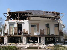 Jefferson Davis Beauvoir After Hurricane Katrina