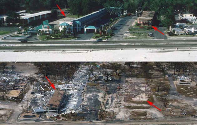 Gulfport, Mississippi Before and After Katrina