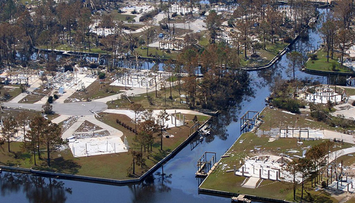 Destruction in Bay St. Louis / Waveland