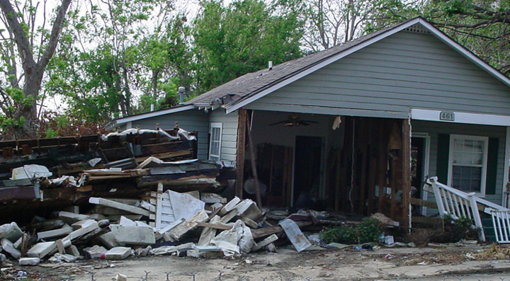 A Wrecked Brazil House in Back Bay Biloxi