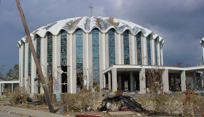 St. Michael's Church in Biloxi After Katrina