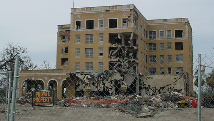 Severely Damaged Tivoli Hotel