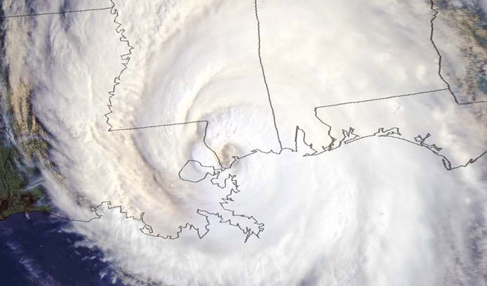 NOAA Satellite Photo of Hurricane Katrina