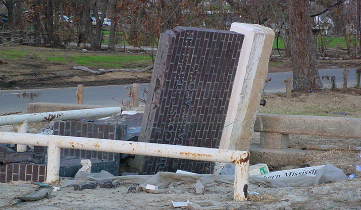 Aftermath of Katrina on the Mississippi Gulf Coast